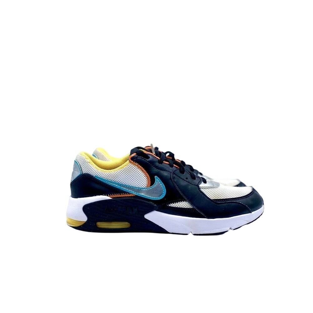 Nike Air Max Excee Women's Lifestyle Casual Shoes Black Teal Yellow Sz 7Y